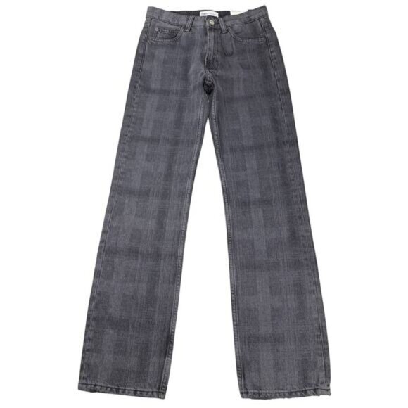 NWT ZARA New Straight Fit Printed Mid-Rise Jean Sz 0 - Picture 5 of 11